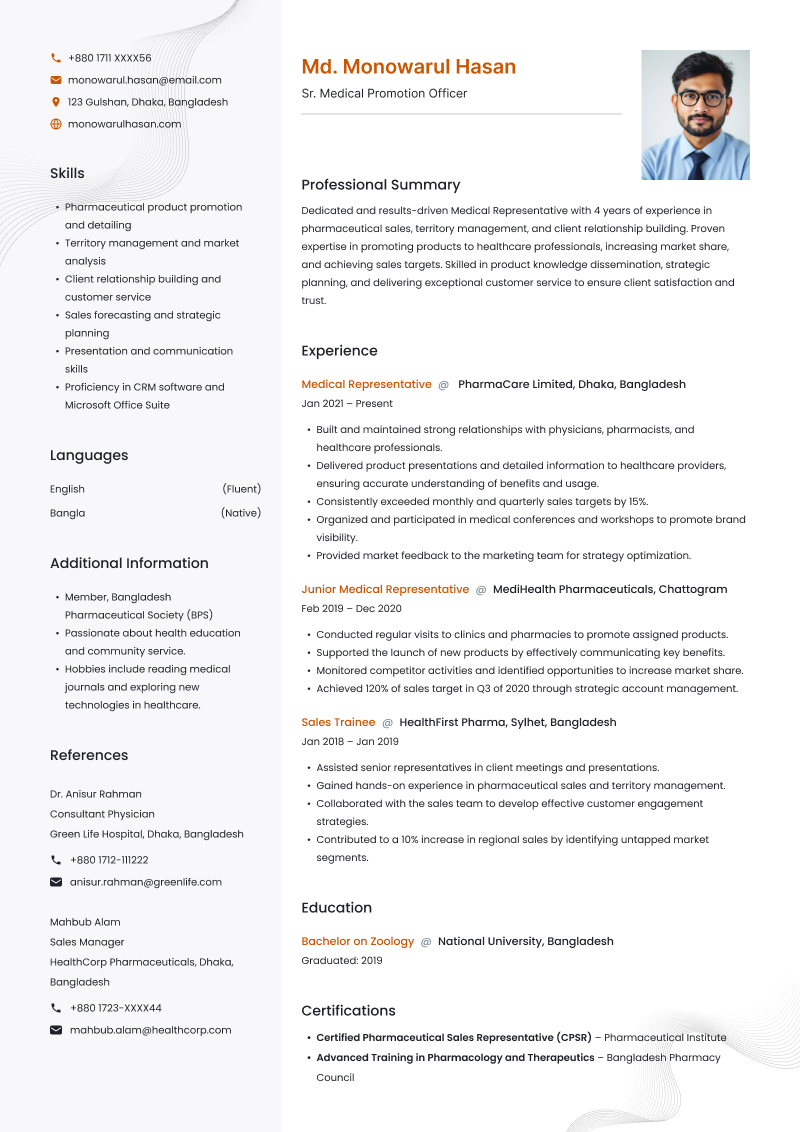 Titan resume template