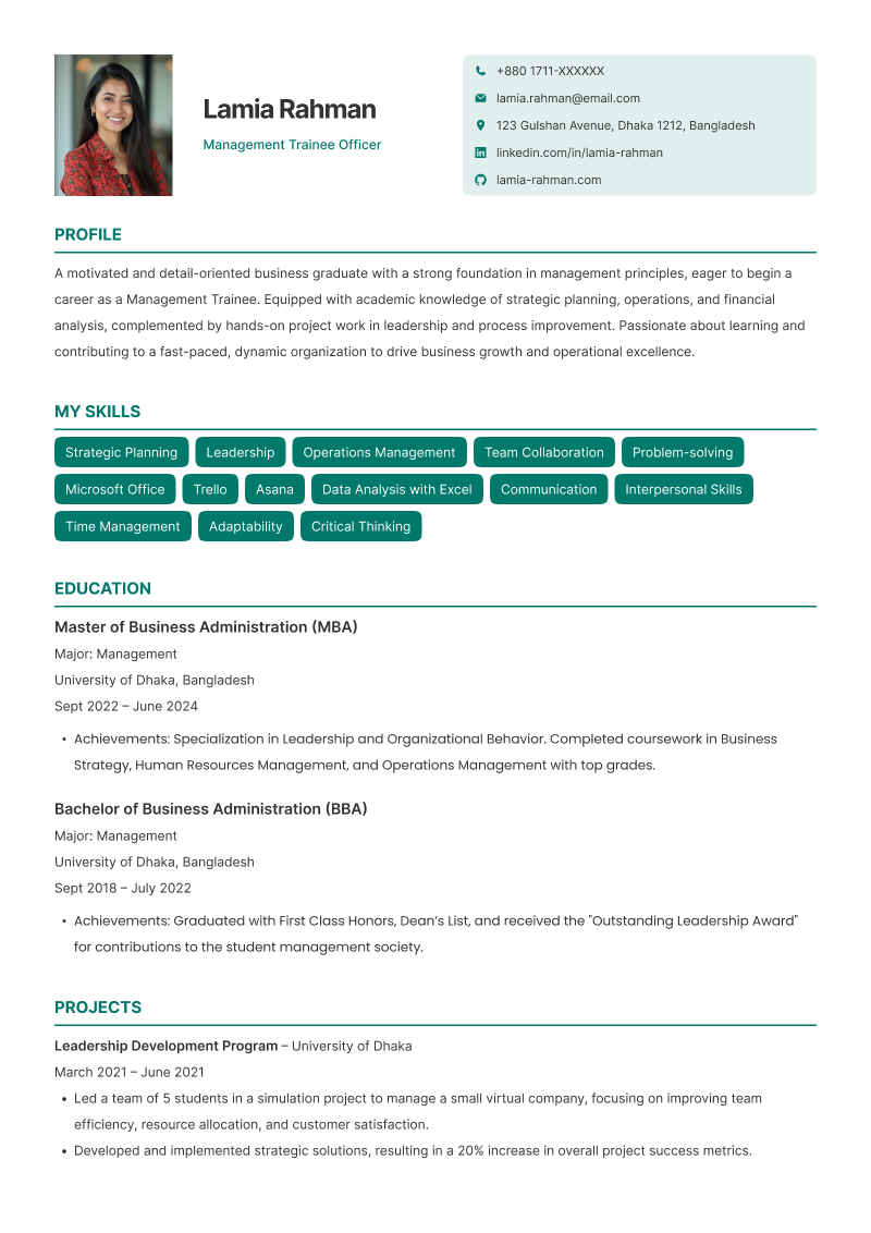 Rise resume template