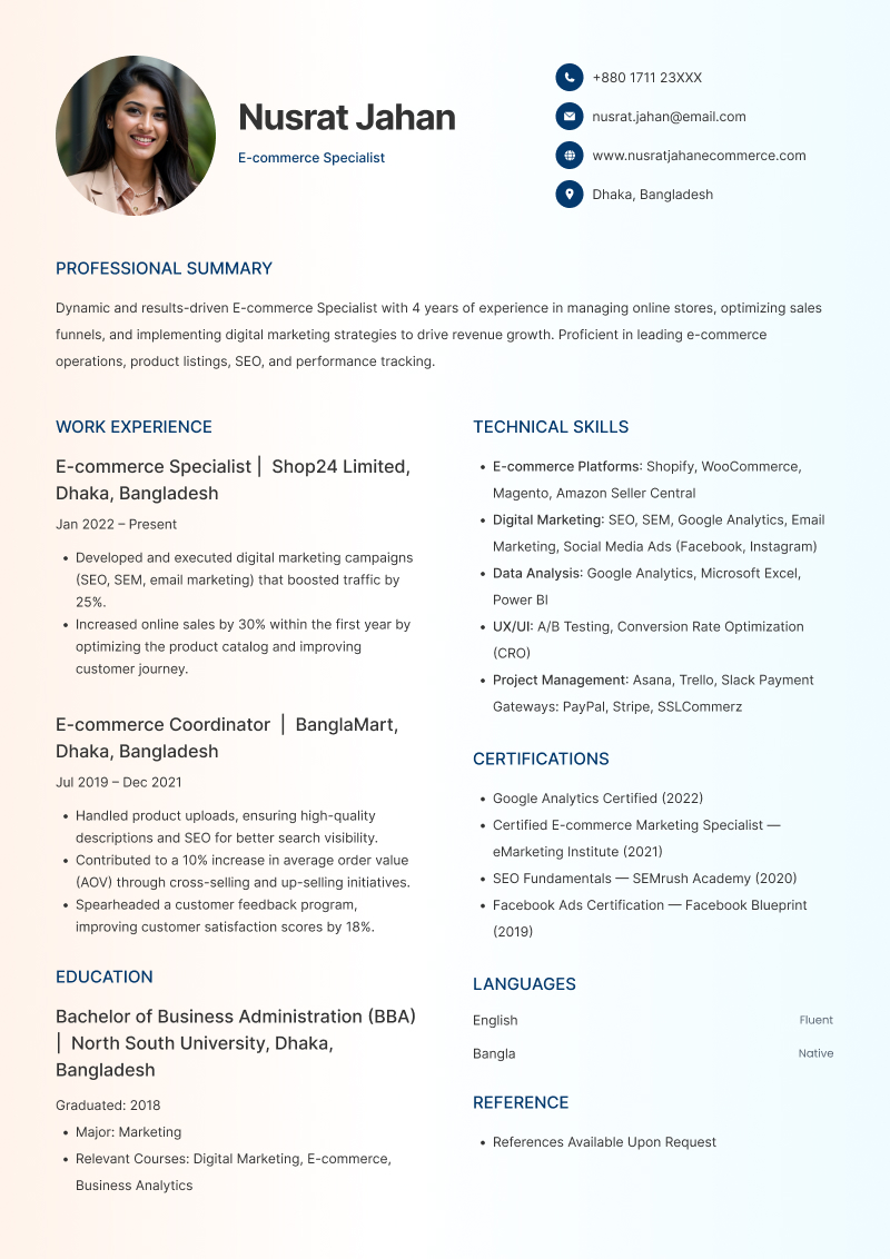 E-commerce Specialist